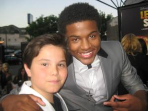Actor Zach Callison and Star of "Let It Shine" Trevor Jackson