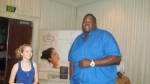 Darcy Rose Byrnes and Quinton Aaron singing at the MTV Movie Awards “Secret Room” Gifting&nbsp;Suite