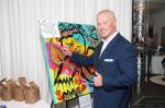 Neal Mcdonough autographing painting to be&nbsp;auctionede
