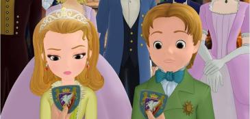 Prince James and Princess Amber, Sofia’s new twin step-siblings.