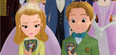 Prince James and Princess Amber, Sofia’s new twin step-siblings.