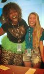 lia and glozell at playlist&nbsp;live
