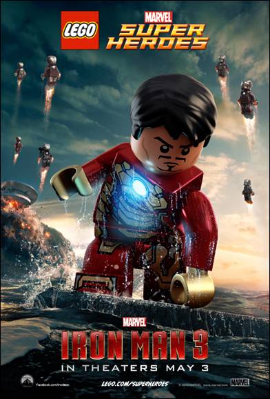 the official theatrical posters in LEGO® form! These iconic characters are exclusive LEGO minifigure replicas found in LEGO Marvel Super Heroes sets based on the much-anticipated film hitting theaters on May 3rd . 