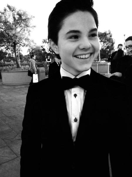 ZACH CALLISON ARRIVES AT THE ANNIES AWARDS FEB. 1, 2014