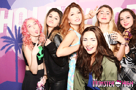 ACTRESS JAYCEE LEVIN, SINGER GYPSY OTERO, ACTRESS JENNESSA ROSE, ACTRESS LIA MARIE JOHNSON, ACTRESS DALLAS ARCY AND ACTRESS JULIANNA ROSE AT THE MONSTER HIGH PREMIERE