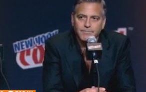 goerge clooney at ny comic con